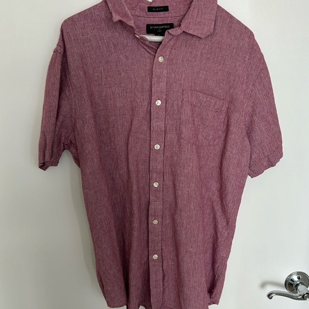 Banana republic linen shirt size L